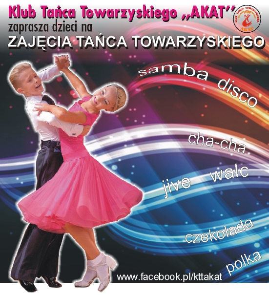 Zapisy na zajęcia tańca do Klubu Tańca Towarzyskiego AKAT - 2015