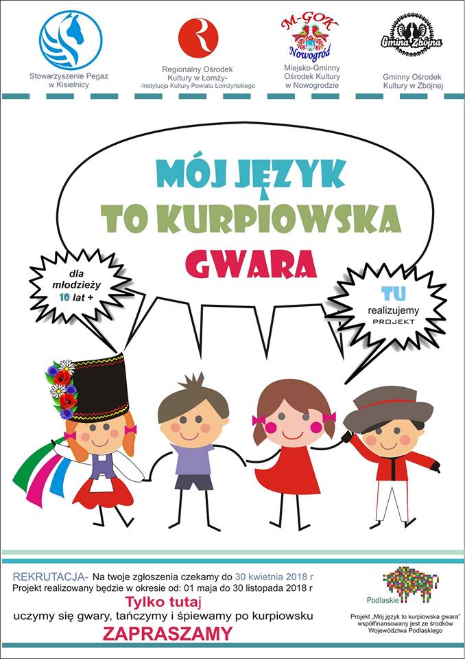 Mój język to kurpiowska gwara - warsztaty dla młodzieży z powiatu łomżyńskiego