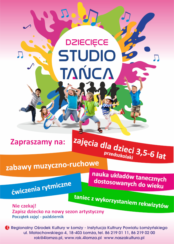 Dziecięce Studio Tańca - zapisy 2023